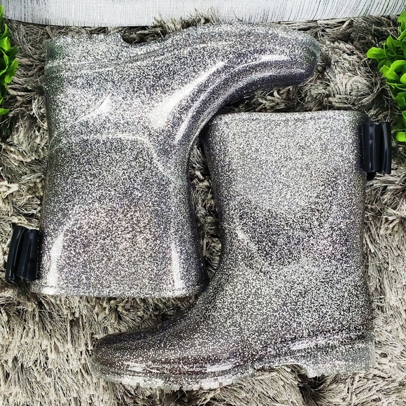 JELLY BEANS Silver Glitter Tradon Rain/Snow Boots - Picture 3 of 7
